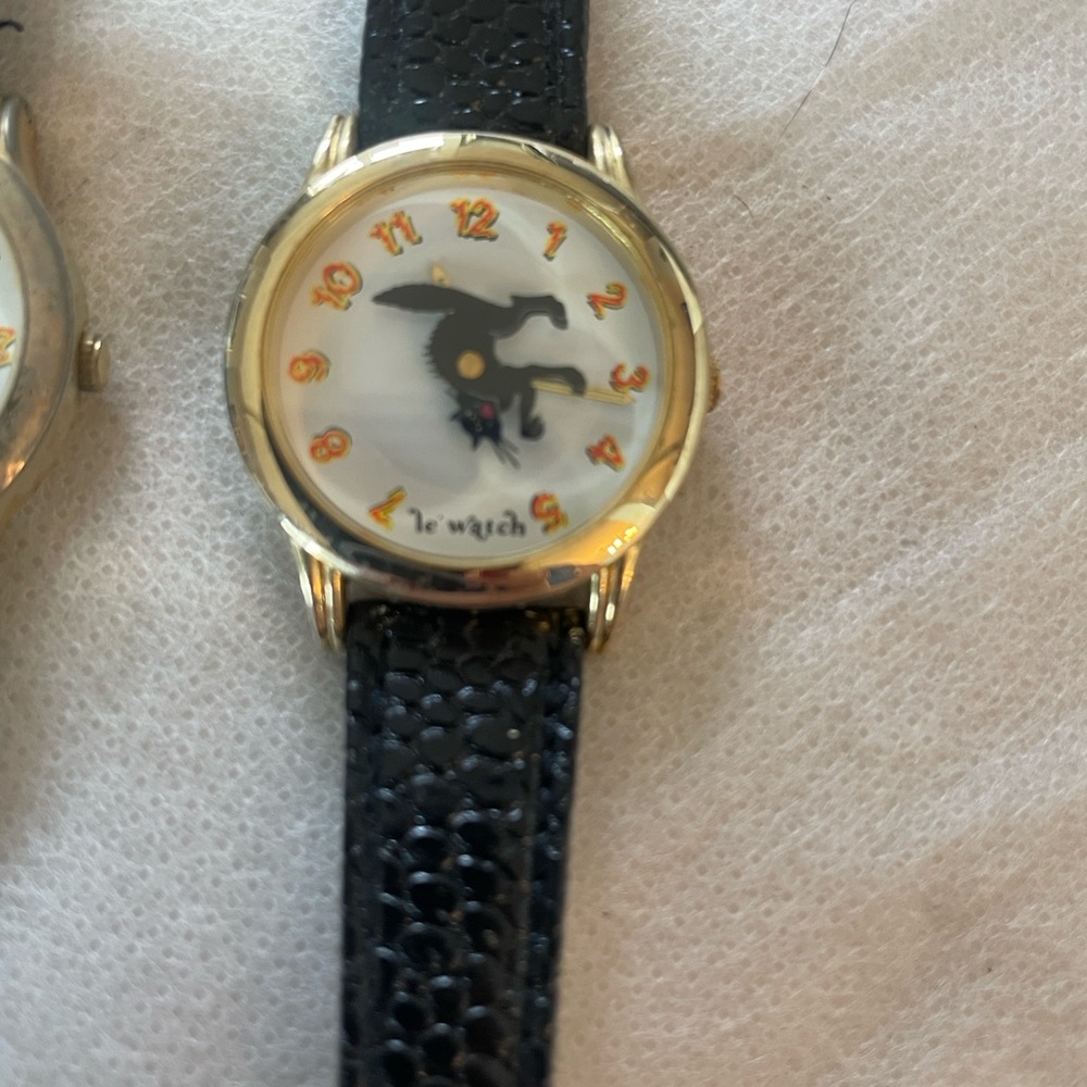 Le Witch Witch Design Black Strap pair of Watches - Picture 2 of 12